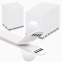 Bandes adhésives en nylon blanc écologiques pour accrocher des cadres photo, lot de 12 paires, avec fermeture auto-agrippante à forte adhérence