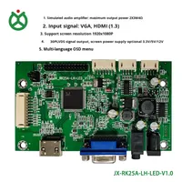 Contrôleur d'écran LCD standard avec reconnaissance automatique VGA, prend en charge différentes tailles d'écrans LVDS, incluant un onduleur de rétroéclairage