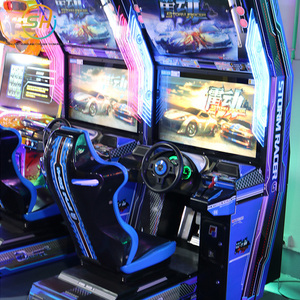 Le premier jeu de course compétitif en ligne au monde : Thunder <span class=keywords><strong>Racing</strong></span> G, une machine de jeu d'arcade de course dynamique. - Product Image 2