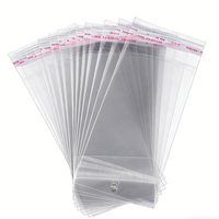 Sachet OPP réutilisable auto-adhésif 130x180 avec trou EU, imprimé en héliogravure, emballage transparent suspendu pour chewing-gum