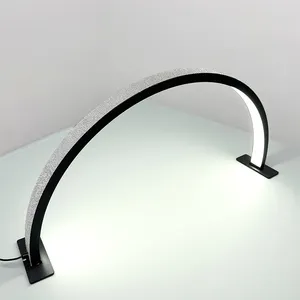 Factory OEM/ODM U-shaped Nail Table Led Light Half Moon Light Lamp Desk Led Light For Beauty Salon