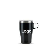 Mug de table en acier inoxydable à double paroi avec poignée confortable, sans BPA, mug à café isotherme pour le bureau, la maison, l'usage quotidien