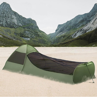 Tente de camping gonflable anti-moustiques à bas prix, quatre saisons, imperméable, résistante aux UV, en tissu Oxford, lit de camping portable