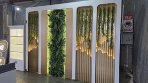 Nhà Máy bán hàng trực tiếp <span class=keywords><strong>2025</strong></span> New cao cấp sang trọng hiện đại thân thiện với Môi Nền tường màu xanh lá cây nhà máy đèn LED cho khách sạn nhà hàng - Product Image 2