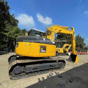 Excavatrice hydraulique d'occasion Komatsu PC138US de 13 tonnes d'origine japonaise avec lame et pince - Product Image 2