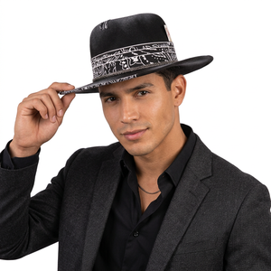 Ancient Party Jazz <b>Hats</b> High Quality Image Style Ribbon Poker Decoration New Fashion Custom Unisex <b>Wool</b> Fedora <b>Hat</b> - Product Image 2