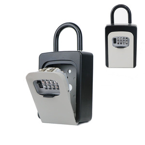 OEM logo customization outdoor High quality security zinc alloy steel handle 4-digital key lock box