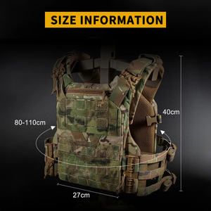 Chaleco Táctico Portaplacas con Sistema MOLLE para Entrenamiento al Aire Libre (Nylon/Poliéster) — Chaleco de Entrenamiento de Seguridad - Product Image 4