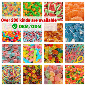 Directo de fábrica a granel, venta al por mayor, muestras gratuitas en forma de gusano, revestimiento de azúcar gomoso masticable, dulces suaves con sabor a fruta, 125g - Product Image 4