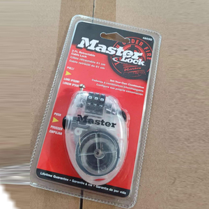 Antivol de <span class=keywords><strong>casque</strong></span> Master Lock en alliage de zinc pour vélo, <span class=keywords><strong>moto</strong></span> électrique, snowboard – <span class=keywords><strong>Cadenas</strong></span> télescopique à code pour sac à dos avec fonction antivol - Product Image 4