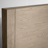 Imperial American Vintage Eichen-Plattformbett, 3-Schubladen-Seitenstauraum King-Queen-Bettgestell, Luxuriöses Arhaus-Stil Massivholz-Hauptschlafzimmerbett