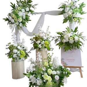 Nouvelle Décoration Florale Prête à l'emploi en Soie, Grandes Marguerites pour Allée Centrale de Mariage, Fiançailles et Banquets - Product Image 1