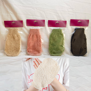 Mitaines <span class=keywords><strong>de</strong></span> Douche en Loofah Naturel et Doux, Gants <span class=keywords><strong>de</strong></span> Bain en Chanvre pour l'Exfoliation <span class=keywords><strong>de</strong></span> <span class=keywords><strong>la</strong></span> Peau, et <span class=keywords><strong>Gant</strong></span> <span class=keywords><strong>de</strong></span> <span class=keywords><strong>Toilette</strong></span> pour le Gommage Corporel et le Nettoyage - Product Image 6