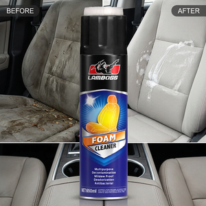 LAMBOSS 650ML Lemon Scented Multipurpose Foam Cleaner Zero Residue for <strong>Automotive</strong> and Household Leather Sofas - Product Image 6