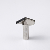 Broca de router KWS con punta de diamante recubierta de titanio, herramienta para trabajar la madera, 3 filos, CNC, modelo Arden