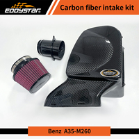 Boîte à air d'admission d'air froid en Fiber de carbone sèche EDDY avec tuyau en Fiber de carbone pour Mercedes Benz AMG A250 A35 W177 2.0T M260