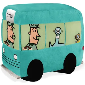 juguetes para ninos 2022 new design Carton bus plush stuffed toy Children's Day gift plush pillow