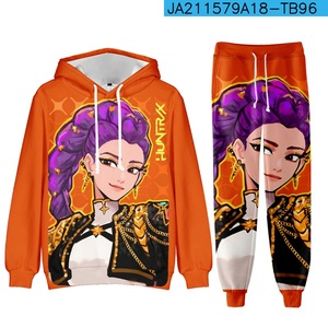 Nouvel ensemble de survêtements K-POP personnalisé Demon Hunters : sweat à capuche imprimé et pantalon de survêtement - Product Image 6