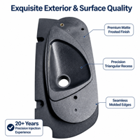 Servicio de Moldeo por Inserción de Precisión Personalizado, Carcasa de Plástico ABS de Alta Precisión OEM con Inserciones de Latón para Sensores Automotrices