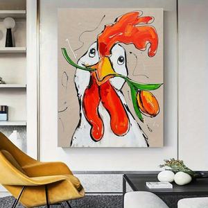 <span class=keywords><strong>Peinture</strong></span> décorative sans cadre de <span class=keywords><strong>coq</strong></span> fantaisiste de marque Diytree pour la décoration de la cuisine, de la maison et du restaurant - Product Image 6