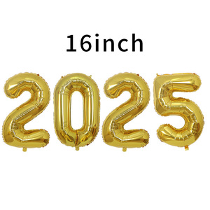 ลูกโป่งฟอยล์ตัวเลข DAMAI ขนาด 16 นิ้ว ชุดตกแต่งปาร์ตี้ปีใหม่ 2025 จำนวน 4 ชิ้น - Product Image 4