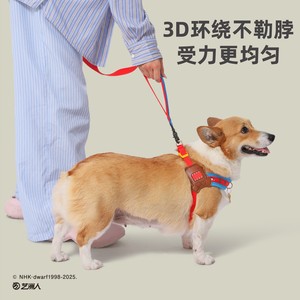 Harnais pour chien Huayuan, petit modèle, sangle de poitrine réglable pour la promenade, ajustement confortable - Product Image 1