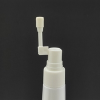 Bouteille en plastique PET blanche pour spray nasal et buccal, aspirateur avec buse courte, bouchon à vis, 100 ml, 120 ml, vide, personnalisable