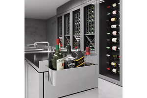 Estante de Acero Inoxidable de un Solo Nivel para Botellas de Licor, Soporte para Botellas de Vino para Pub, Restaurante, Almacenamiento de Bebidas y Cócteles - Product Image 4