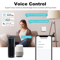 Interruptor inteligente Zigbee 1 2 3 Gang Estándares DE LA UE Interruptor de botón de pared Tuya para Smart Home