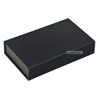 Caja Magnética Negra Sostenible Hecha a Mano para Crema Facial, Suero para el Cuidado de la Piel, con Accesorios, Caja Pequeña Personalizada