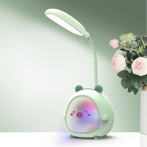 Protección ocular USB recargable 3 modos de iluminación estudio lectura dibujos animados mesa noche luz Mini escritorio Led Linda lámpara de mesa - Product Image 5