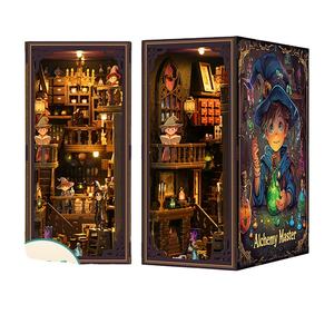 Nouveau style <span class=keywords><strong>DIY</strong></span> Petite Maison Maître d'alchimie <span class=keywords><strong>Livre</strong></span> <span class=keywords><strong>pop</strong></span>-<span class=keywords><strong>up</strong></span> 3D créatif en bois fait main à assembler pour serre-livres - Product Image 4