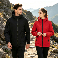 Veste coupe-vent personnalisée imperméable en polyester haute extensibilité pour homme et femme, avec capuche, idéale pour les sports de plein air et les situations de tempête