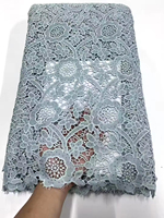 Zeal Haute Qualité Doux Soluble Dans L'eau Dentelle Date Grand Cordon Dentelle Aso Ebi Tissu Élégant et Confortable Colthe pour Les Femmes Nigérianes