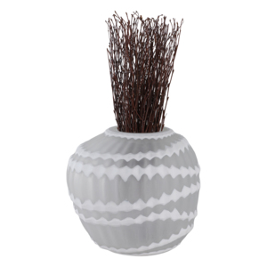 Ornamental Carved Glass Vase For Living Room Bedroom Office Decorative Flower Vase Stylish Display Piece - Product Image 2