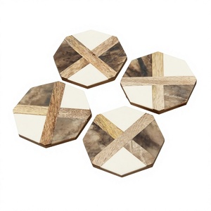 Últimos modelos de salvamanteles decorativos de estilo clásico con incrustaciones de hueso para centro de mesa, café, 5mm 8mm 10mm, 400-550mm de diámetro BS - Product Image 2