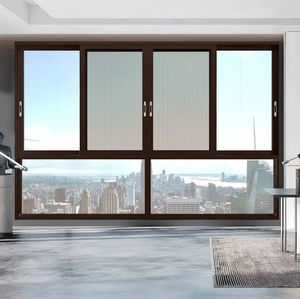Nouvelle Conception en Promotion : Porte-Fenêtre Coulissante Verticale en Aluminium, Style Ouverture Fixe Horizontale, Coupe-Vent pour Appartements - Product Image 6
