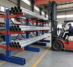 Space Saving Steel Cantilever Tube Rack for Compact Warehouse <b>Storage</b> - Product Image 5