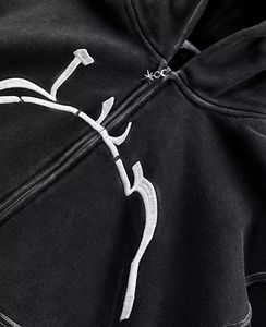 Sweat-shirt court en coton Boxy pour hommes de qualité supérieure Sweat à capuche Streetwear Logo personnalisable Sweat à capuche imprimé respirant - Product Image 3