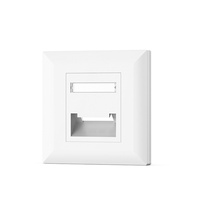 Sc optique simple de panneau de fibre de réseau de type 86 à port double/à quatre ports Cat. Façade de prise de câble téléphonique d'ordinateur 6