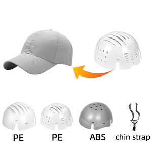 Cappello di Sicurezza Industriale Leggero in Rete di Poliestere con Nervature Antiurto CE EN812, Guscio Interno Rimovibile in PE ABS, Cappello Antiurto - Product Image 1