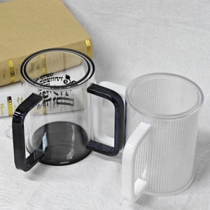 Vaso de lavado judío de acrílico y lucita con dos asas, de plástico, personalizado, para Purim y Pascua - Product Image 4