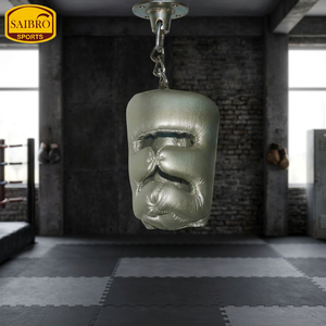 Professional Custom Genuine <b>Leather</b> Boxing Gloves with <b>Key</b> <b>Chain</b> PU Printed Gear Head Guard and Protection Sublimated Printing - Product Image 4