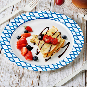 Assiettes compostables, écologiques, biodégradables, légères, jetables, vaisselle en papier, <span class=keywords><strong>assiette</strong></span> en papier - Product Image 4