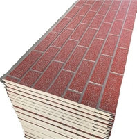 Panneaux muraux sandwich en mousse de polyuréthane pour décoration extérieure, bardage métallique composite pour rénovation de maison