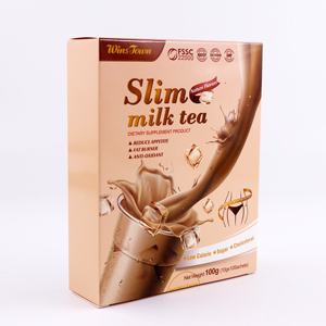 Winstown teh susu ramping, teh kocok susu boo teh pelangsing susu 10g * 10 sachet/kotak ekstrak Ginseng - Product Image 1