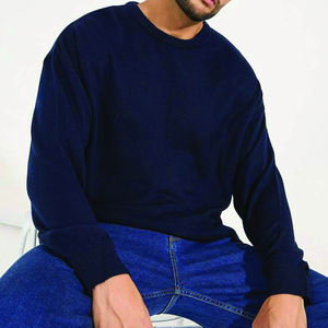 Suéter de algodón 100% antiencogimiento cálido de invierno para hombre, venta al por mayor, personalizado, OEM, ODM, tejido ligero por ordenador, 12GG - Product Image 4