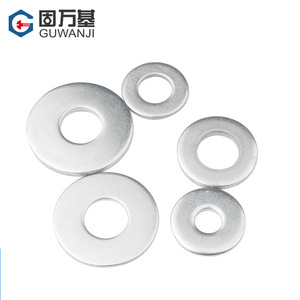 Rondelles plates Guwanji 20 mm en acier au carbone zingué blanc pour l'industrie de la construction - Product Image 1