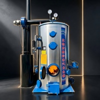 Générateur de vapeur vertical automatique à biomasse pour usines industrielles, à tubes de fumée, à circulation naturelle, pression de sortie 1,25 MPa