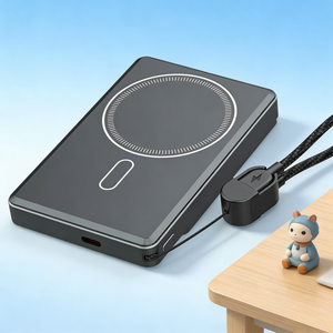 New Magnetic Power Bank 5000mah 10000mAh High Capacity Power Bank Fast Charging for Phone <b>Wireless</b> Power Banks - Product Image 2